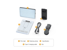 2026 luz Led Portátil para Vídeo e Fotografia, Painel Led Mini com Luz Móvel para Câmera e Telefone