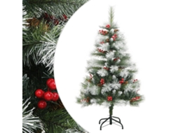 Vidaxl Árvore De Natal Artificial Articulada C/ Pinhas E Bagas 150 Cm