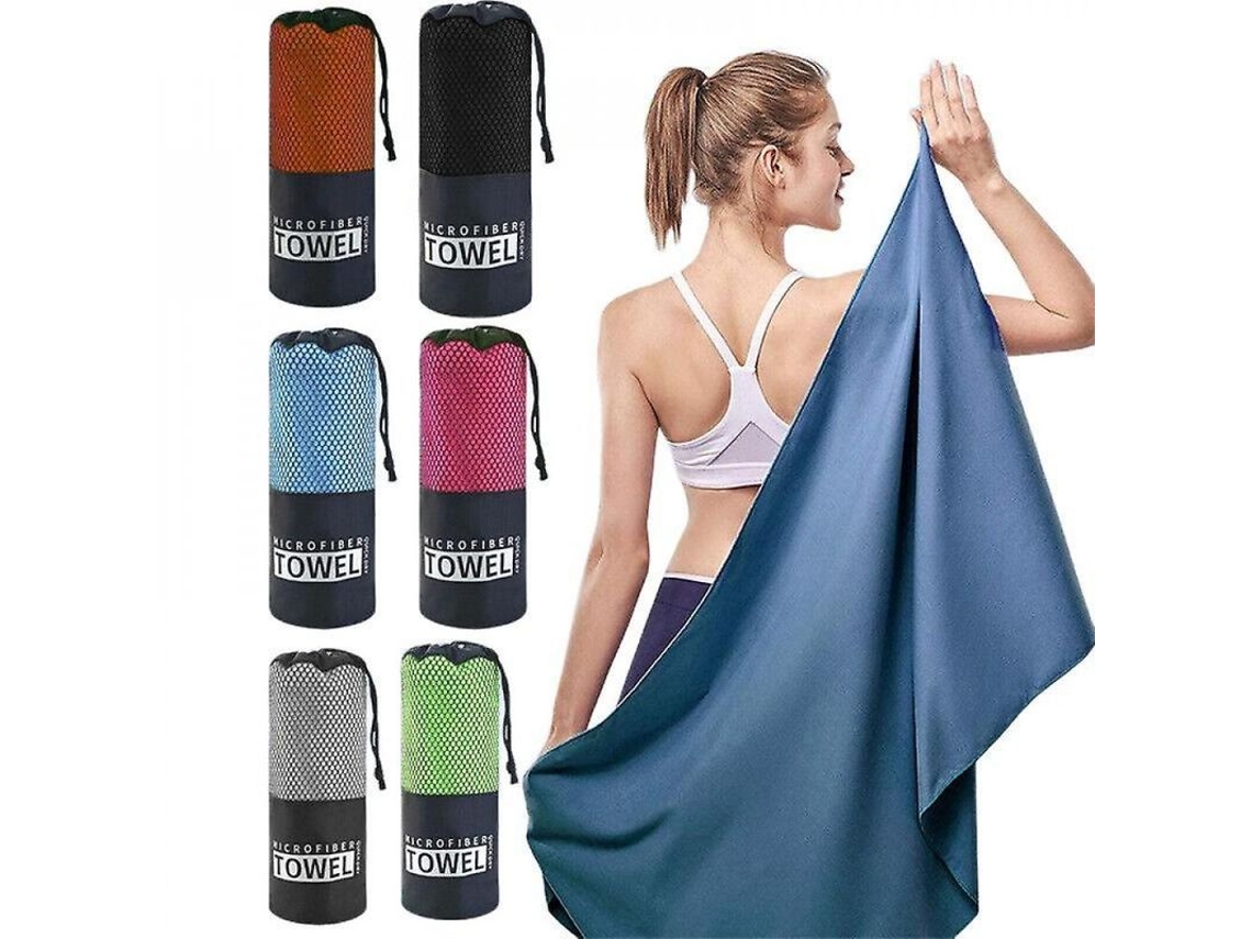 2026-toalha De Praia De Microfibra Para Adultos Viagem Academia Secagem Rápida Absorvente Suave 76x152cm/40x80cm 40*80cm Azul