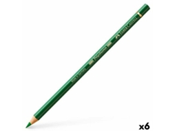 Lápis de Cores FABER-CASTELL Polychromos Verde 6 Unidades
