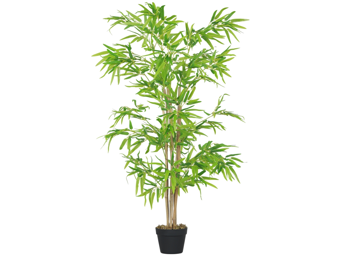 Artificial, Fabricado Em Bambu, Com Planta, Decorativa Com Vaso, Árvore, Decoração, Design Prático E Funcional, 150 Cm