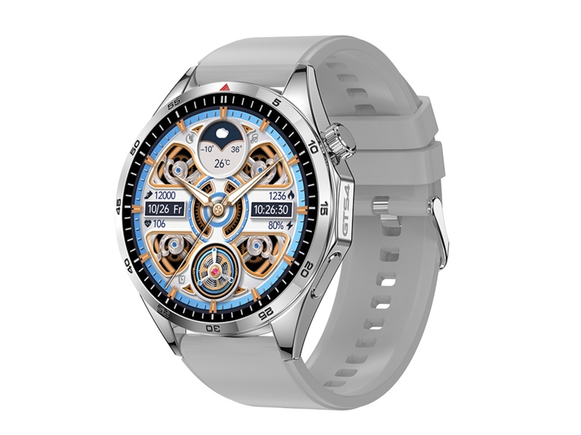 (prateado) Smartwatch De 1,5 Polegadas Com Pulseira Em Silicone Resistente À Água Ip67