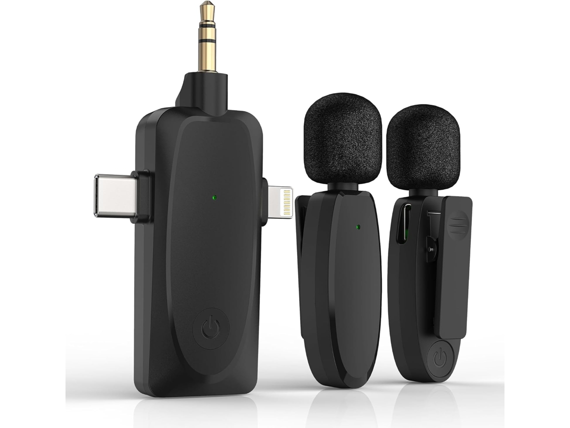 Microfone De Lapela Mini Bt Com Iphone Android E Câmeras Para Entrevistas Em Vlogs Blogs Vídeo Do Tiktok Aquaforge