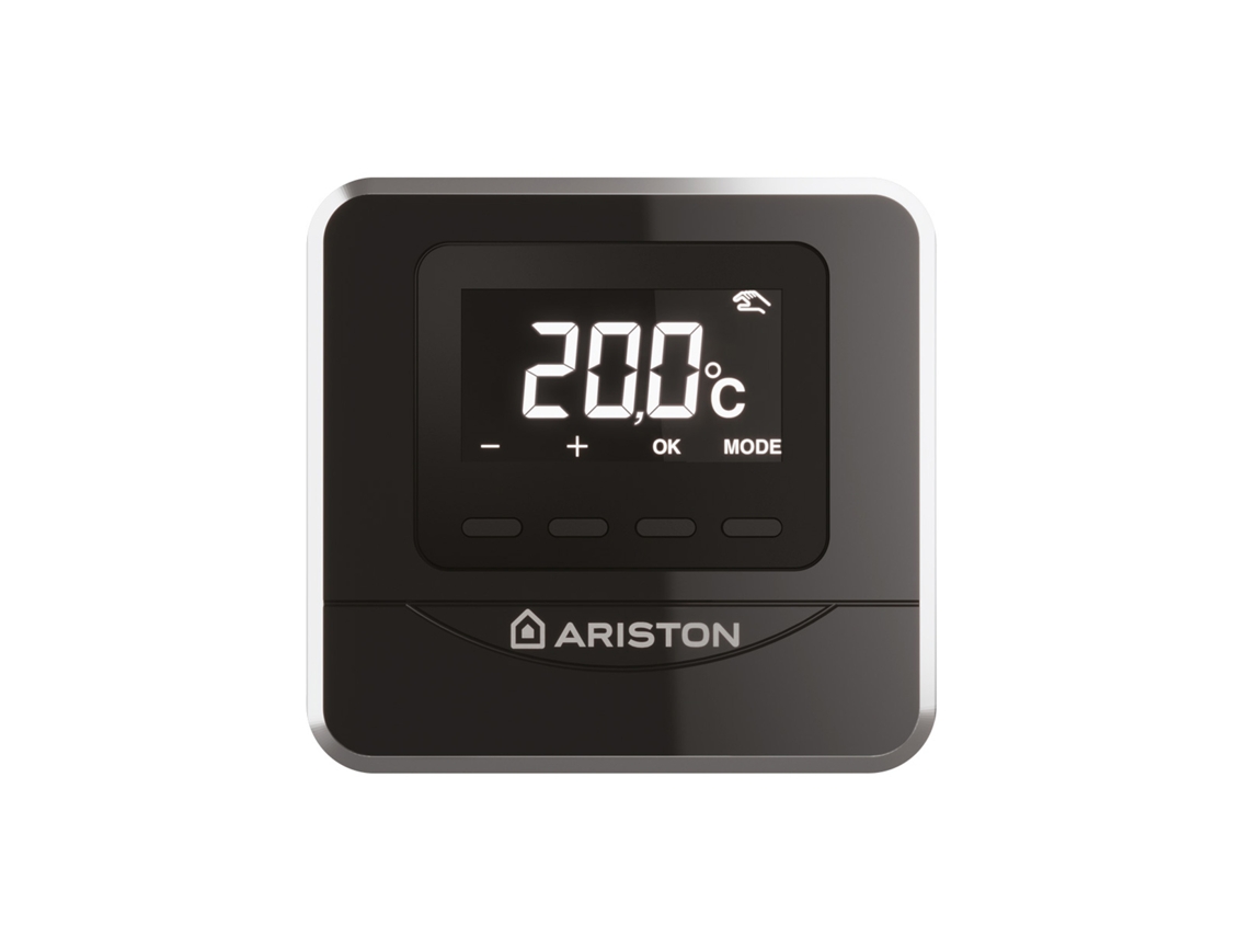 Termostato inteligente ARISTON, Cube Black, compatível com o aplicativo ARISTON Net