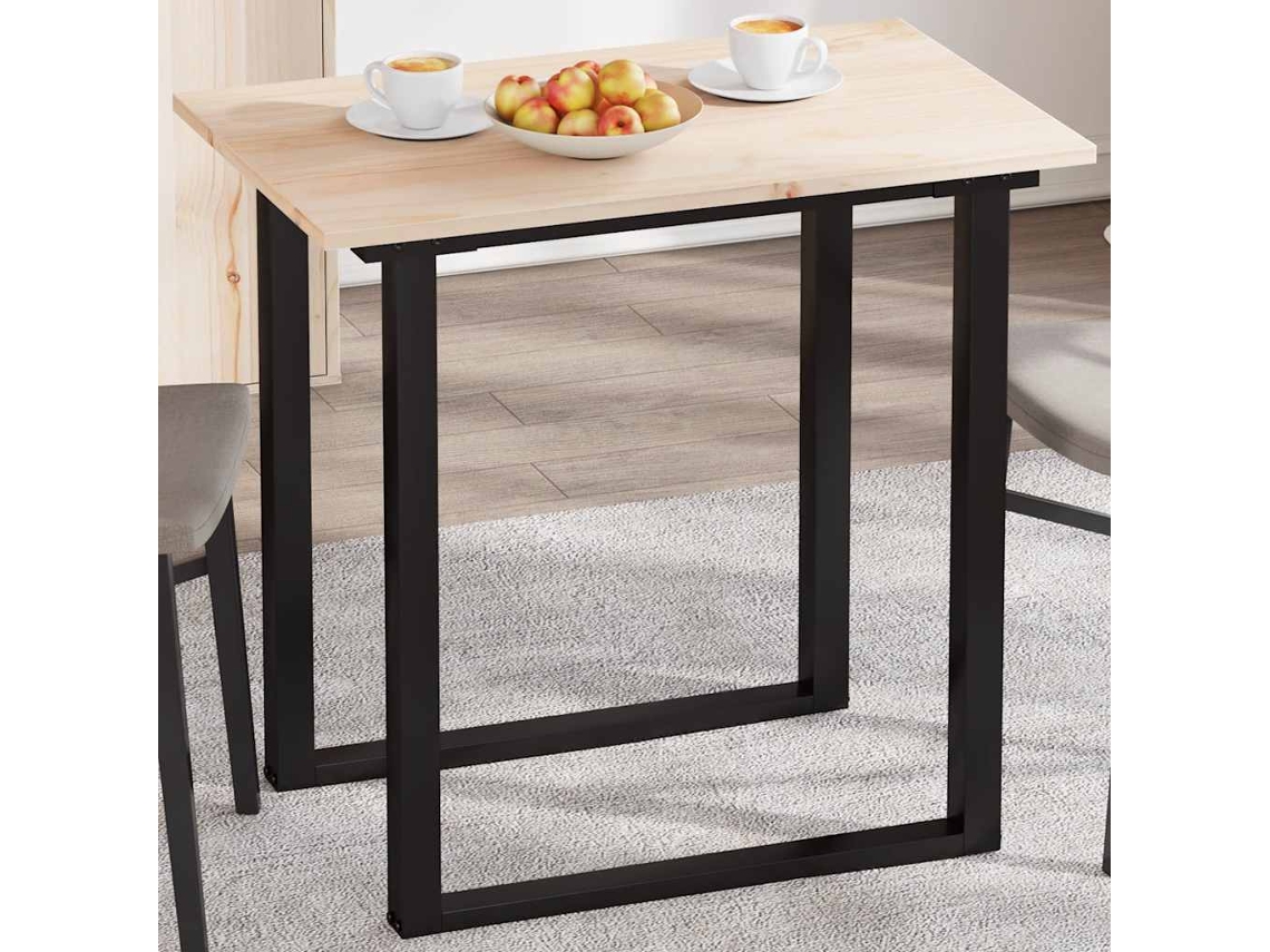 Vidaxl Tampo De Mesa Retangular 80x50x1,7 Cm Pinho Maciço