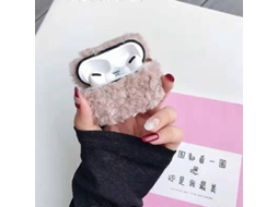 Capa protetora de pelúcia Hengrongshen para fones de ouvido Bluetooth Apple Airpods Pro