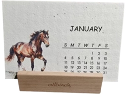 Planejador De Mesa Ecológico Calendário Em Papel Até 2026, Plantável,