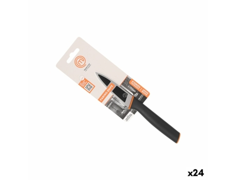 Faca De Cozinha Masterchef Preto Prateado 9 Cm (24 Unidades)