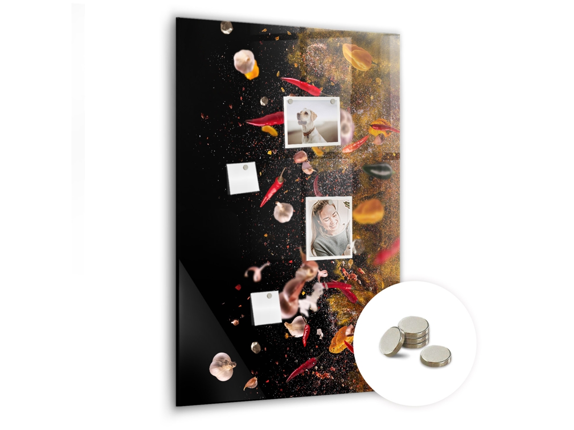 Quadro Magnético De Parede Explosão De Sabores Para O Quarto Das Crianças Espelharte (60x90 Cm)