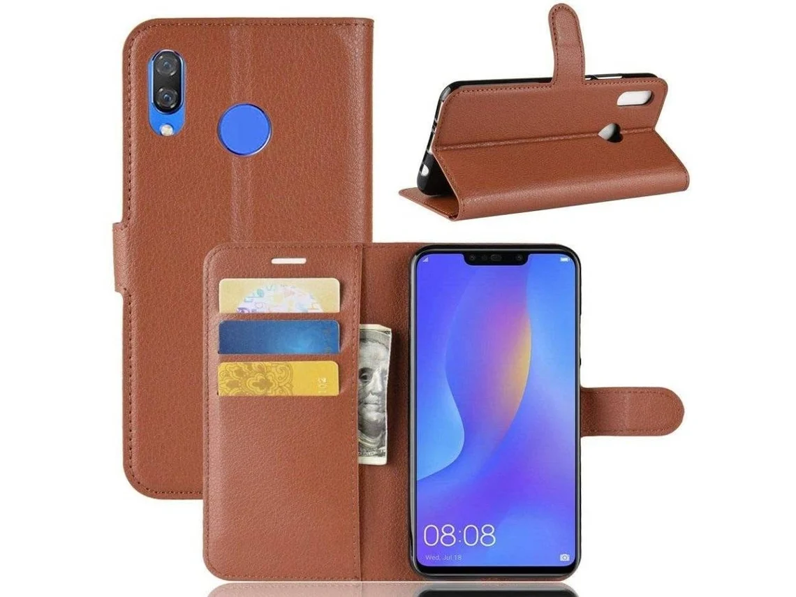 Capa Huawei P Smart HONGWE. Castanho