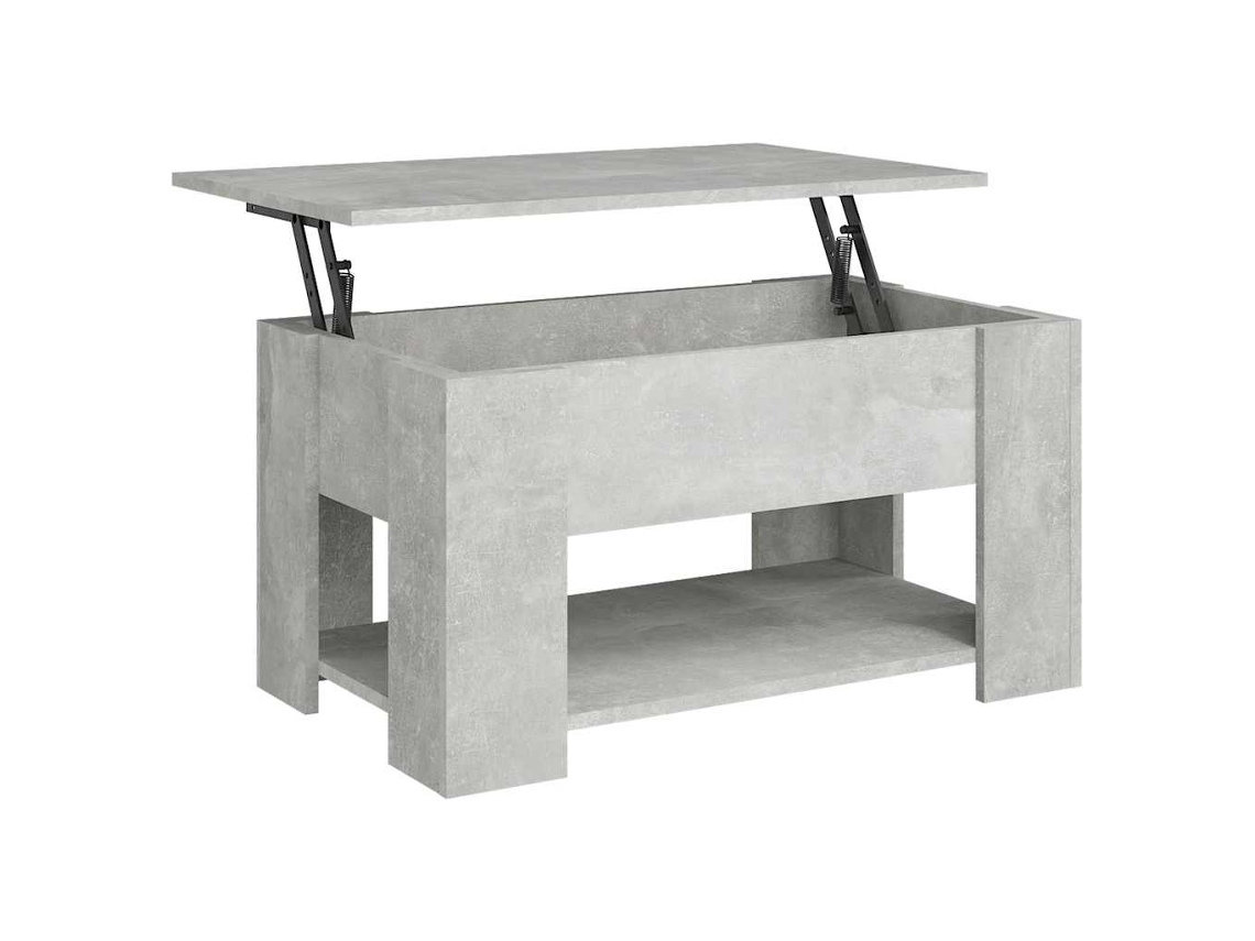 Mesa de Centro Madeira Processada Cinza Cimento MAISON EXCLUSIVE (79x49x41 cm)
