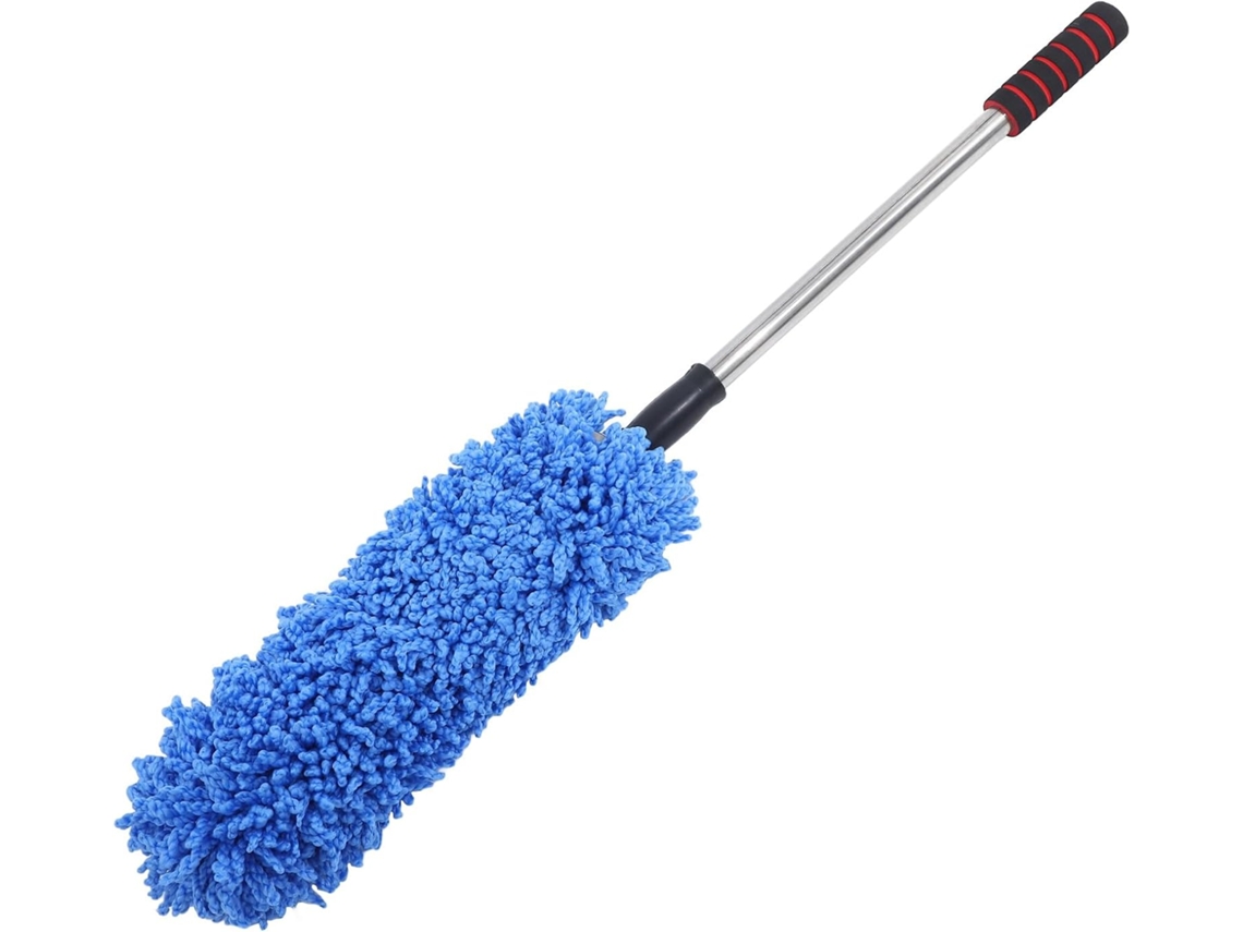 Escova De Limpeza Automotiva Em Microfibra Azul