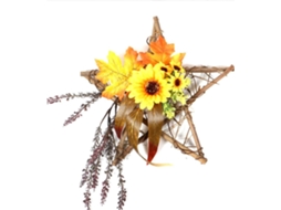 Guirlanda Artificial de Girassóis com Folhas para Decoração de Portas, Festas e Casas. AQUAFORGE