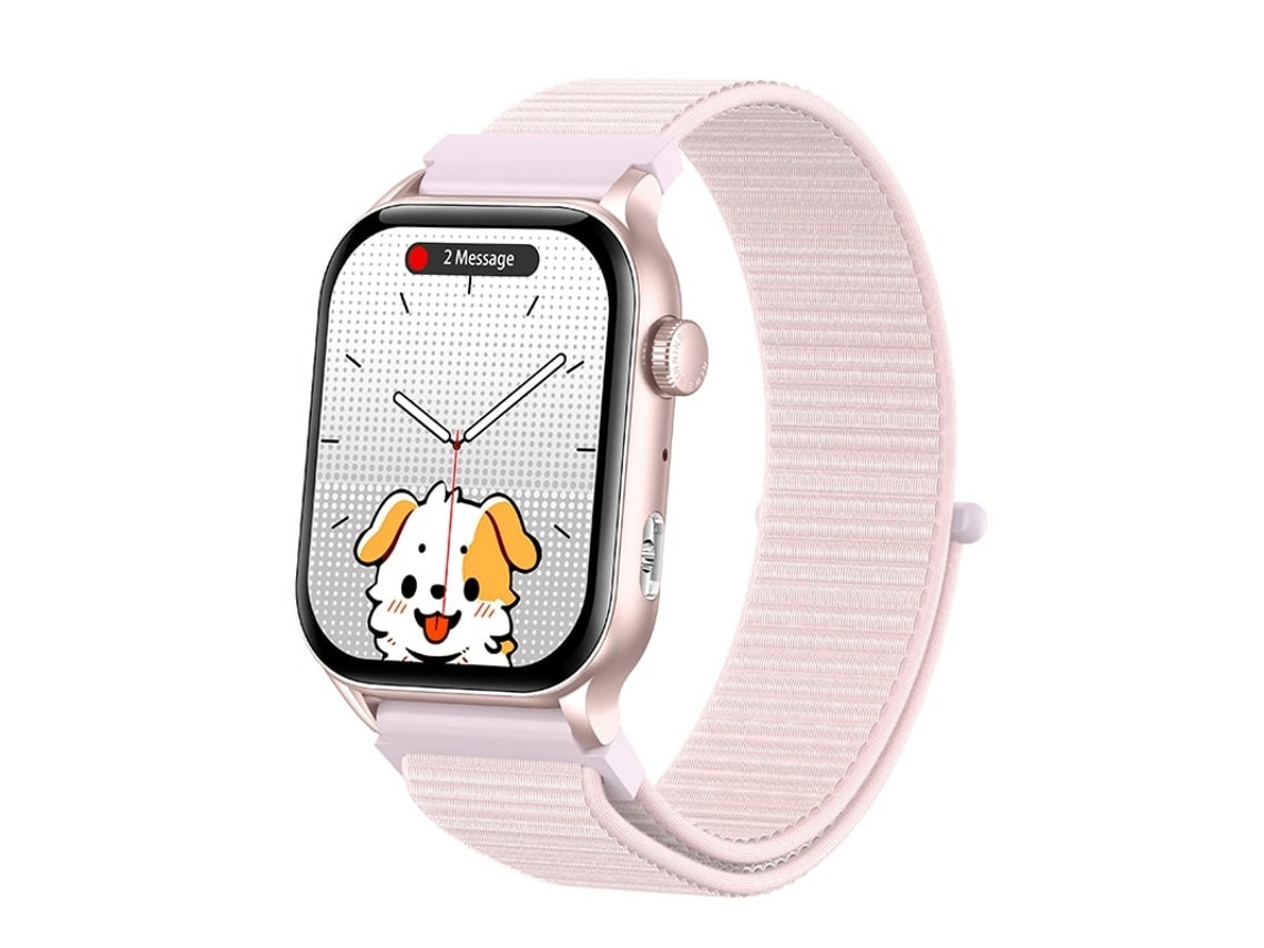 Relógio inteligente KR86 com chamadas Bluetooth, assistente de voz com IA, descanso de meio dia, monitoramento do sono noturno, pulseira de tecido Ro Bestvite