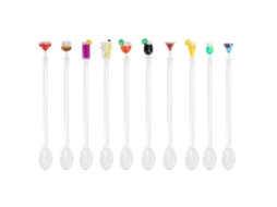 10pcs Colheres de Mistura para Cocktail Cute Acessório de Bar Cozinha Ferramenta de Bartender