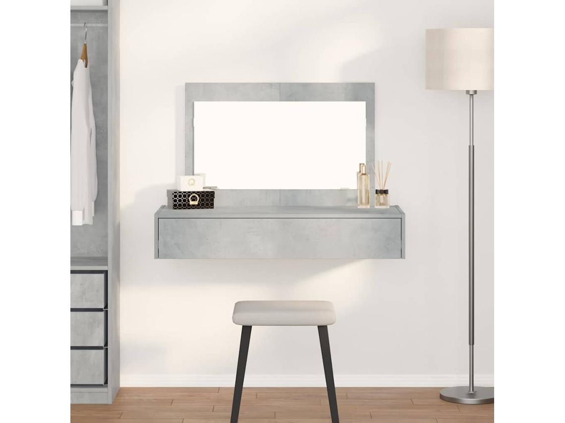 Vidaxl Mesa De Vestir Cinzeto 100 X 40 X 70 Cm Derivados De Madeira