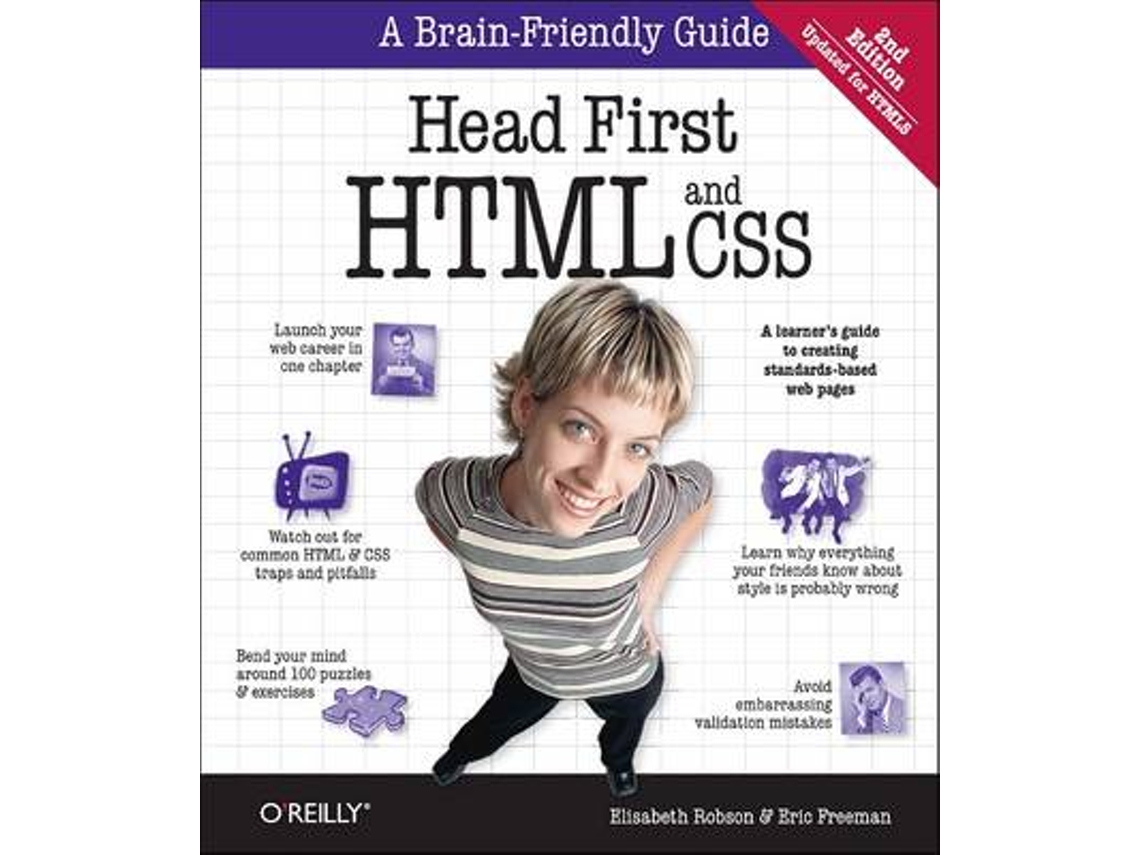 Livro Head First HTML and CSS de Elisabeth Robson e Eric Freeman (Inglês)