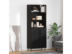 Vidaxl Buffê 2 Unid. Carvalho Preto 69,5 X 34 X 180 Cm