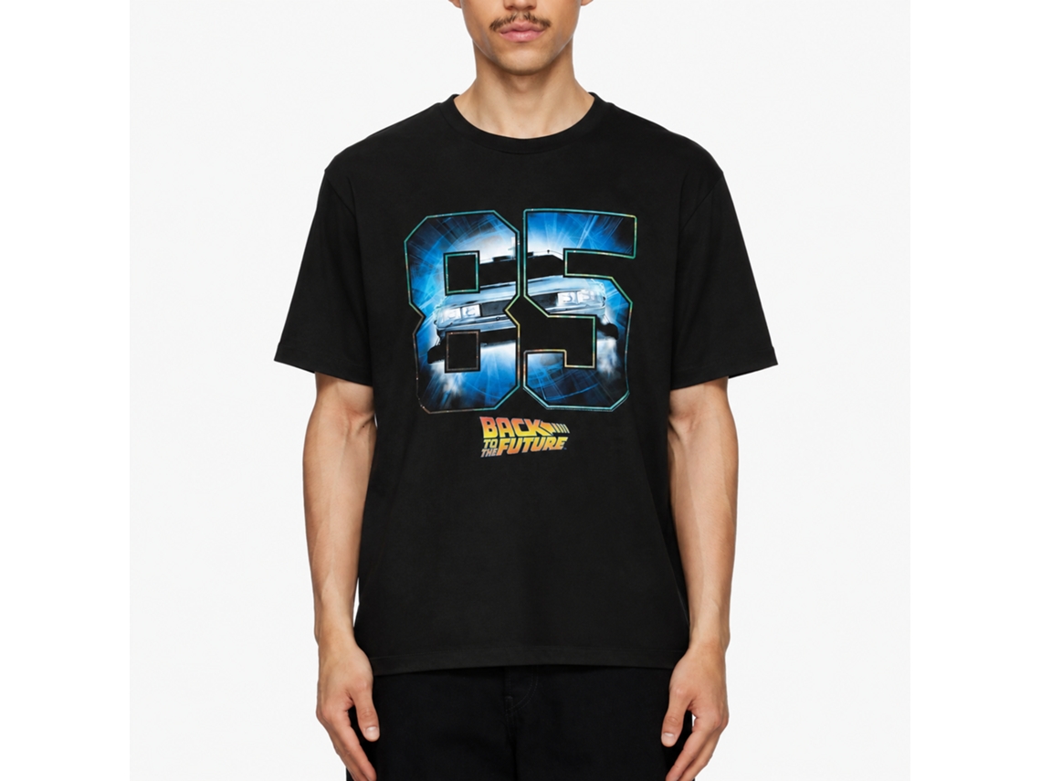Rockinstone Back To The Future Movie Eighty Five Black Adult T-shirt Size:xxl