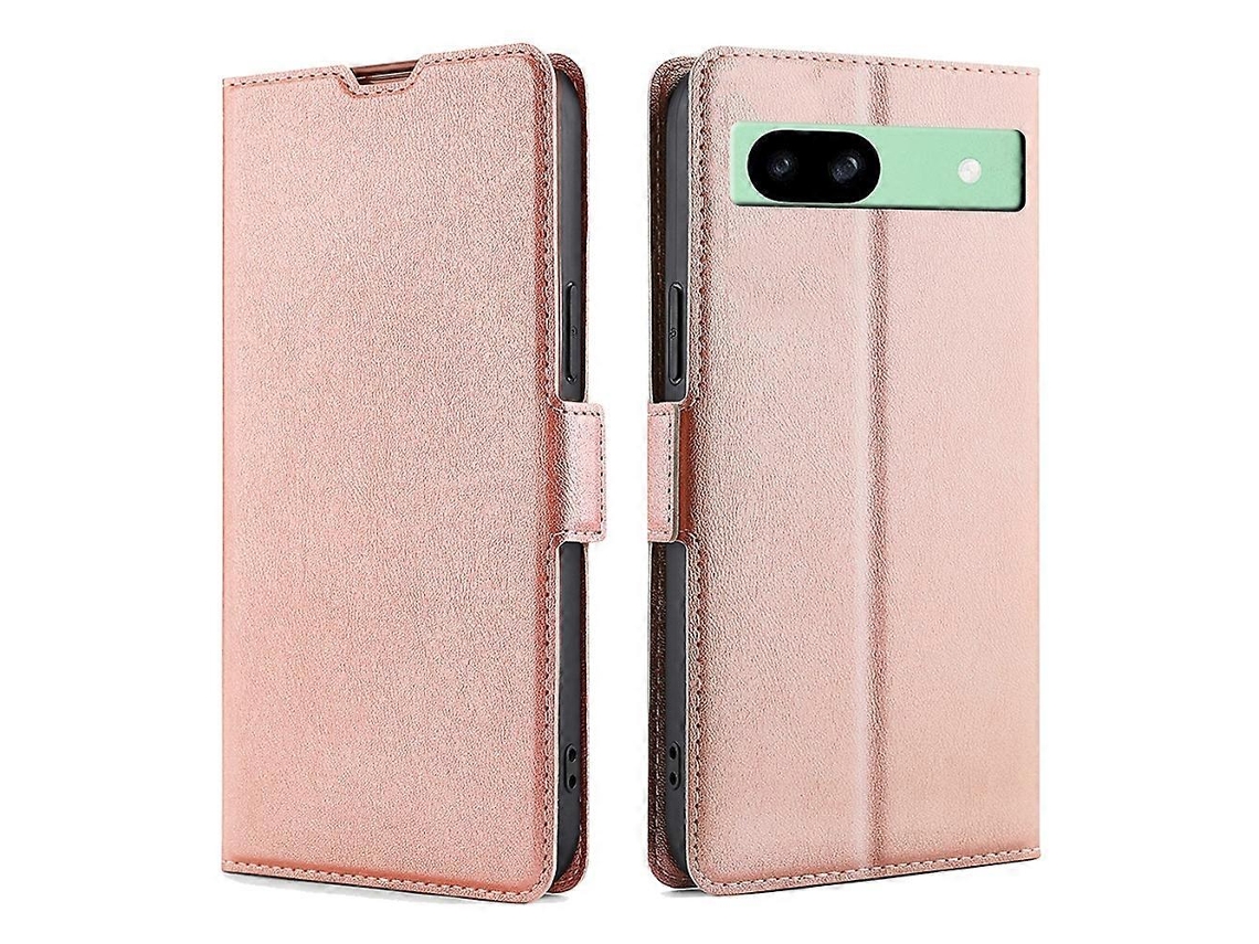 Capa De Celular De Couro Ultrafina Com Fivela Lateral E Flip Horizontal