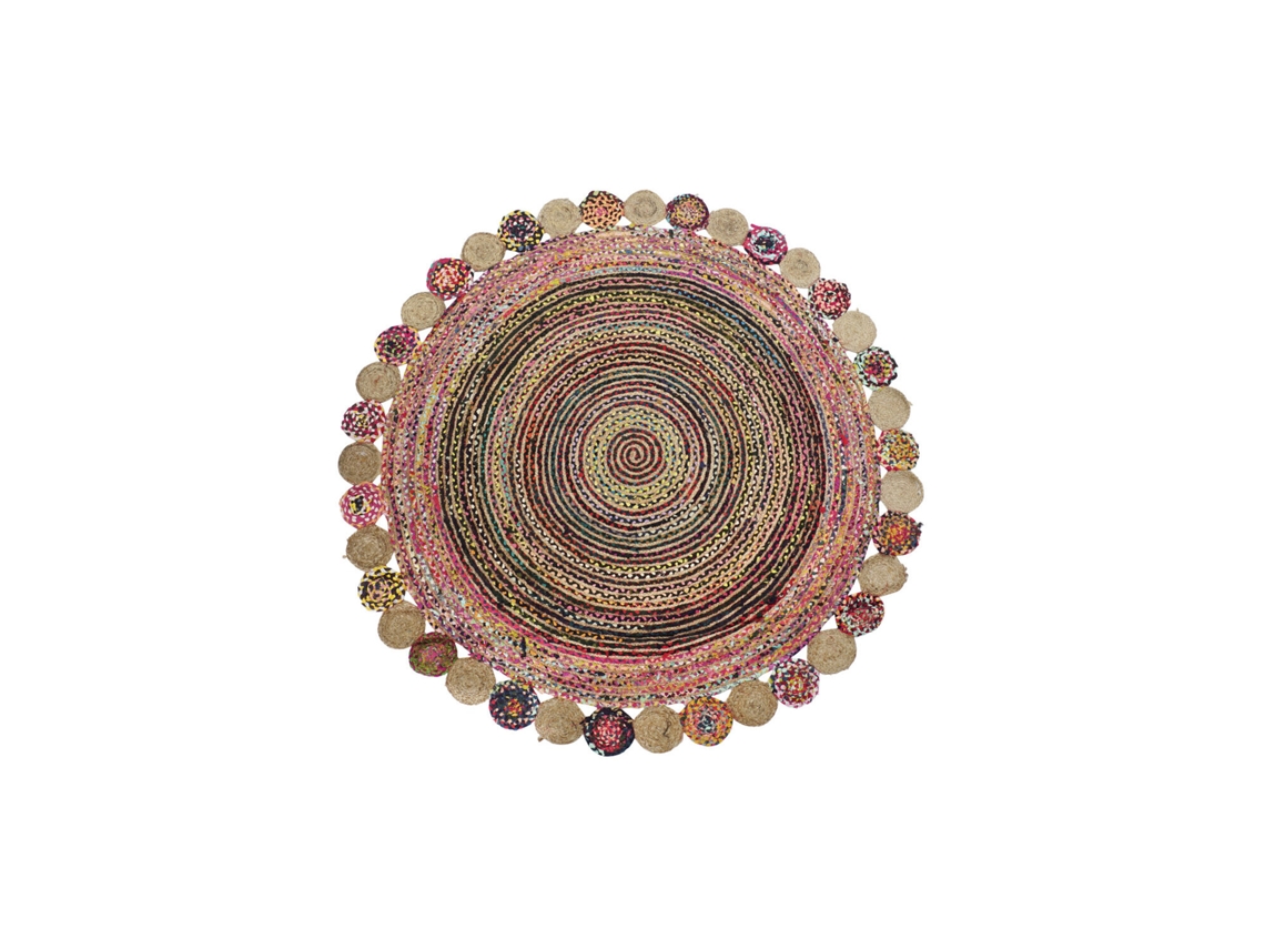 Tapete de Algodão e Juta, 2100 G/m², 200 X 200 X 1 Cm ALEXANDRA HOUSE LIVING
