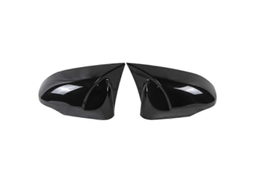 Capa Retrovisor Fibra De Carbono Yaris 13-20 Decoração Preta Brilhante