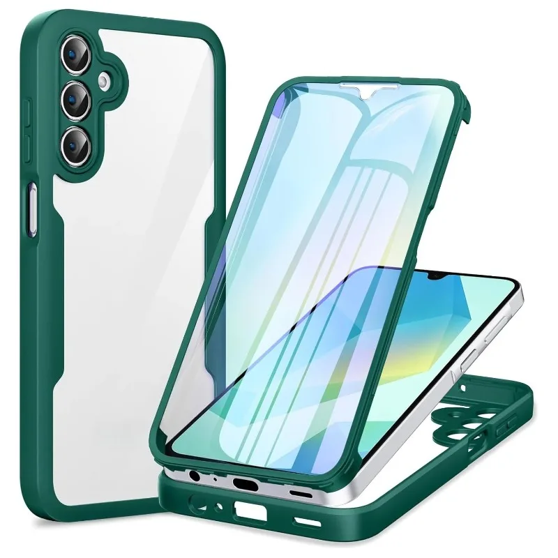 (verde, Galaxy A06) Protetor De Tela Com Cobertura Total De 360°, Capa Protetora À Prova De Choque