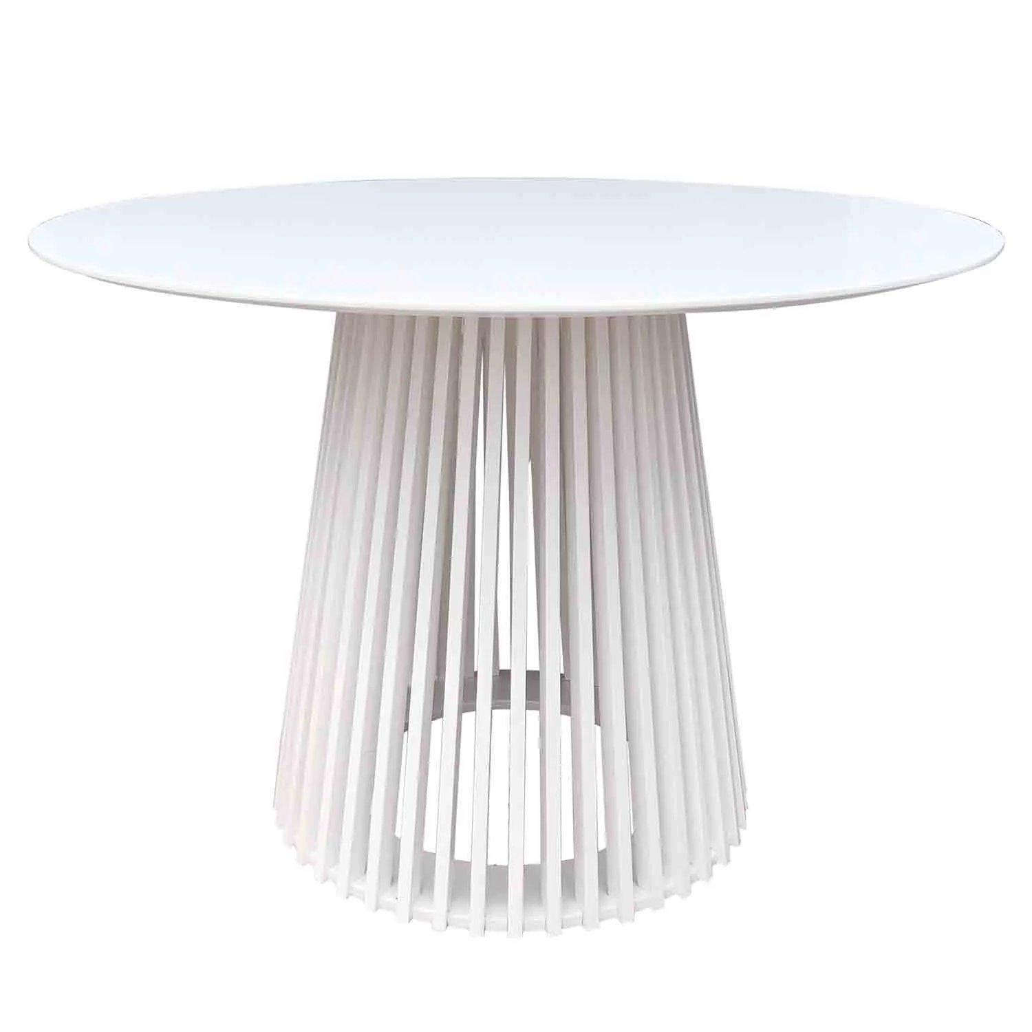 Mesa de Jantar Nerea Madeira Branca LÚZETE 100cm