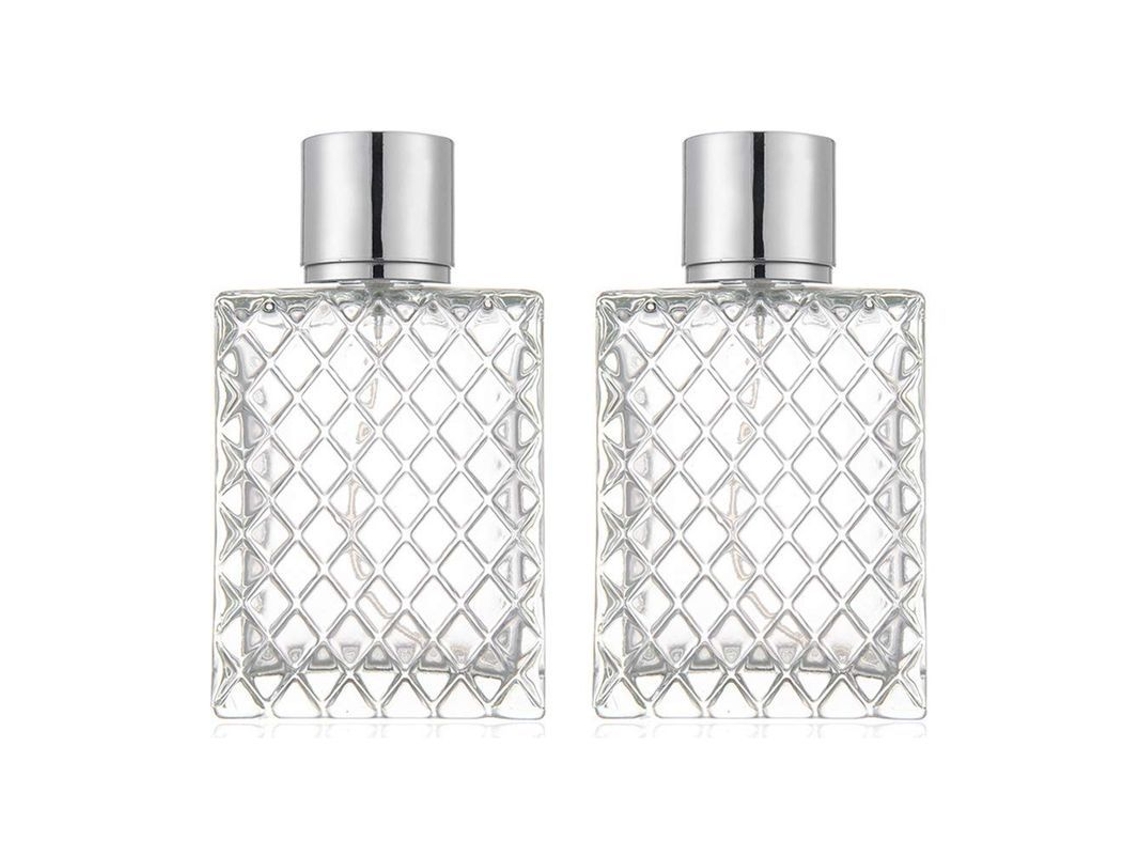 Frascos de Perfume LINJOU de Vidro com Atomizador, 100ml, 2 unidades