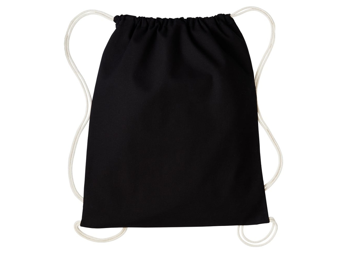 Mochila de Ginástica com Cordão Nutshell, Preta/natural, Tamanho Único BRILVIBERA