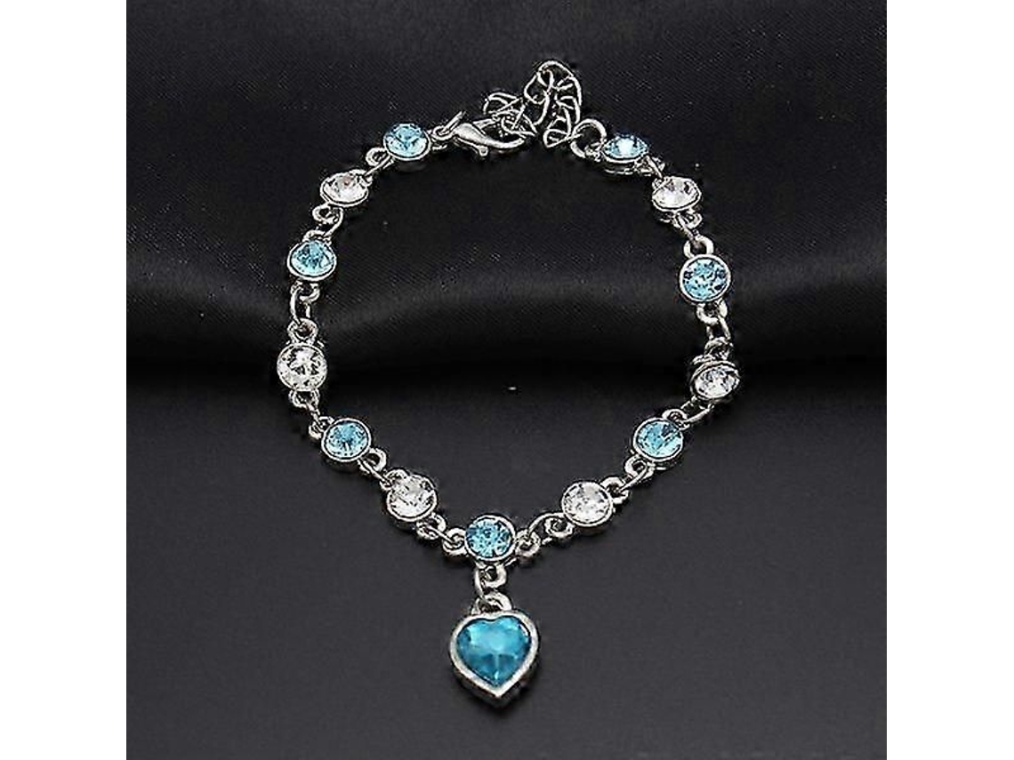 Nova Pulseira De Cristal Da Moda azul
