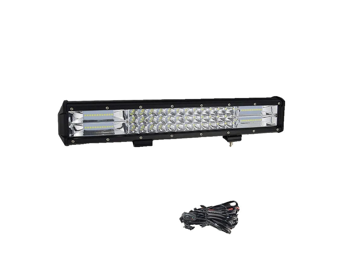 Barra De Luz Led, 3 Fileiras, Feixe Combinado,252w Com Fiaã§ã£o Oem