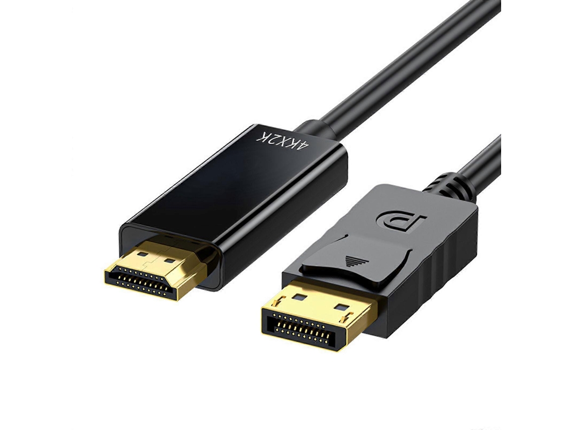 Cabo Conector Conversor Compatível Com Displayport Para Hdmi Para Monitores De Computador E Laptop 1080p / 4k Opcional