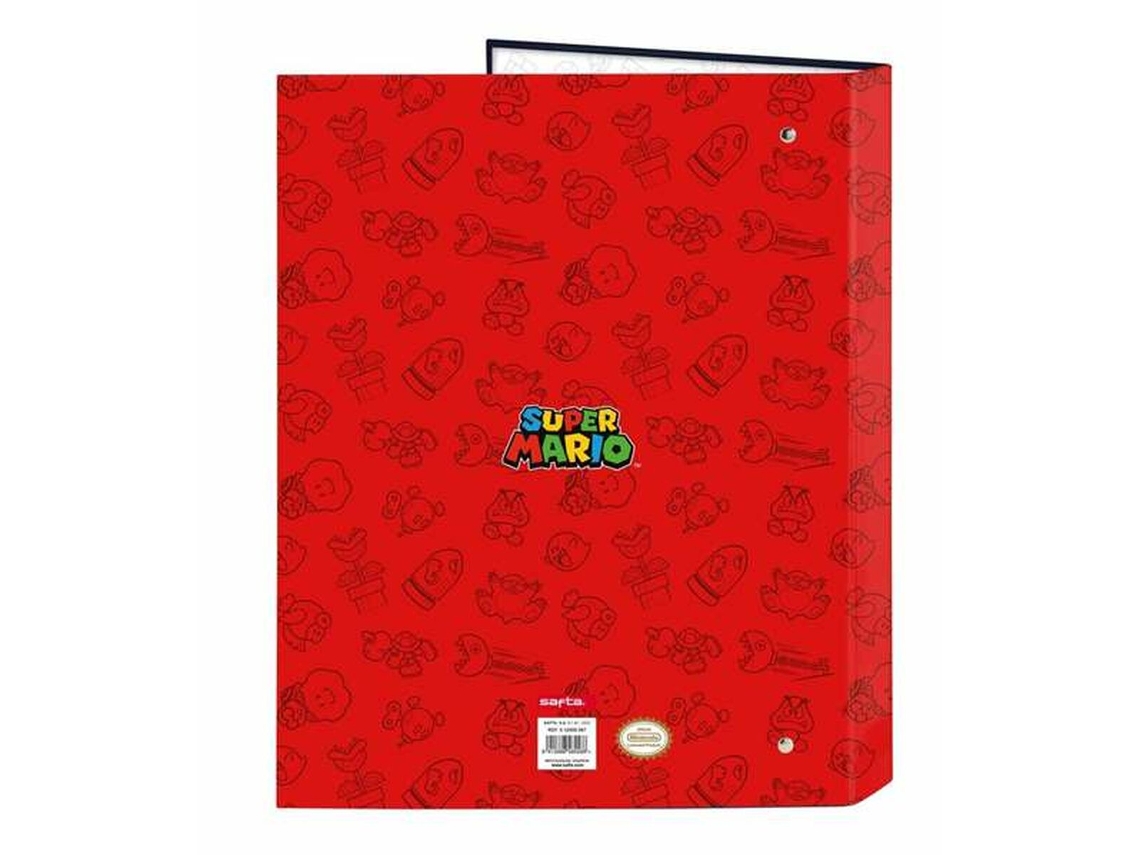 Pasta Com Argolas Super Mario Trick 26,5 X 33 X 4 Cm