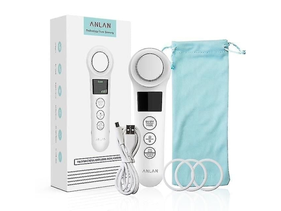 Massageador Facial Ultrassônico com Duplo Efeito, Ferramentas para Cuidados a Pele GOKOCO