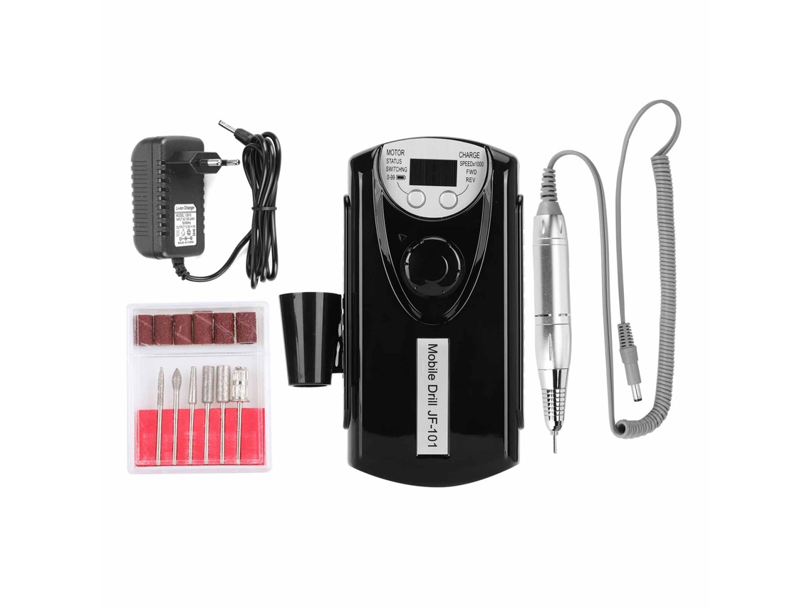 Máquina De Lixamento E Polimento De Unhas Profissional Portátil Elétrica Abs