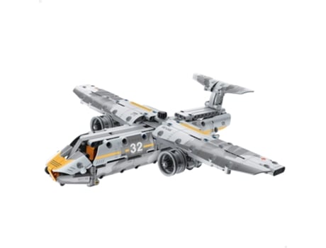 Avião Militar De Brinquedo Amovível 329 Peças BYM