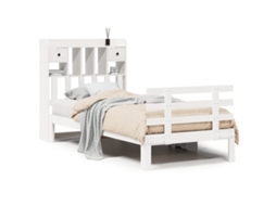 Bookcase Bed, Bookcase Beds Vidaxl Branco Madeira De Pinho (90 X 200 Cm)