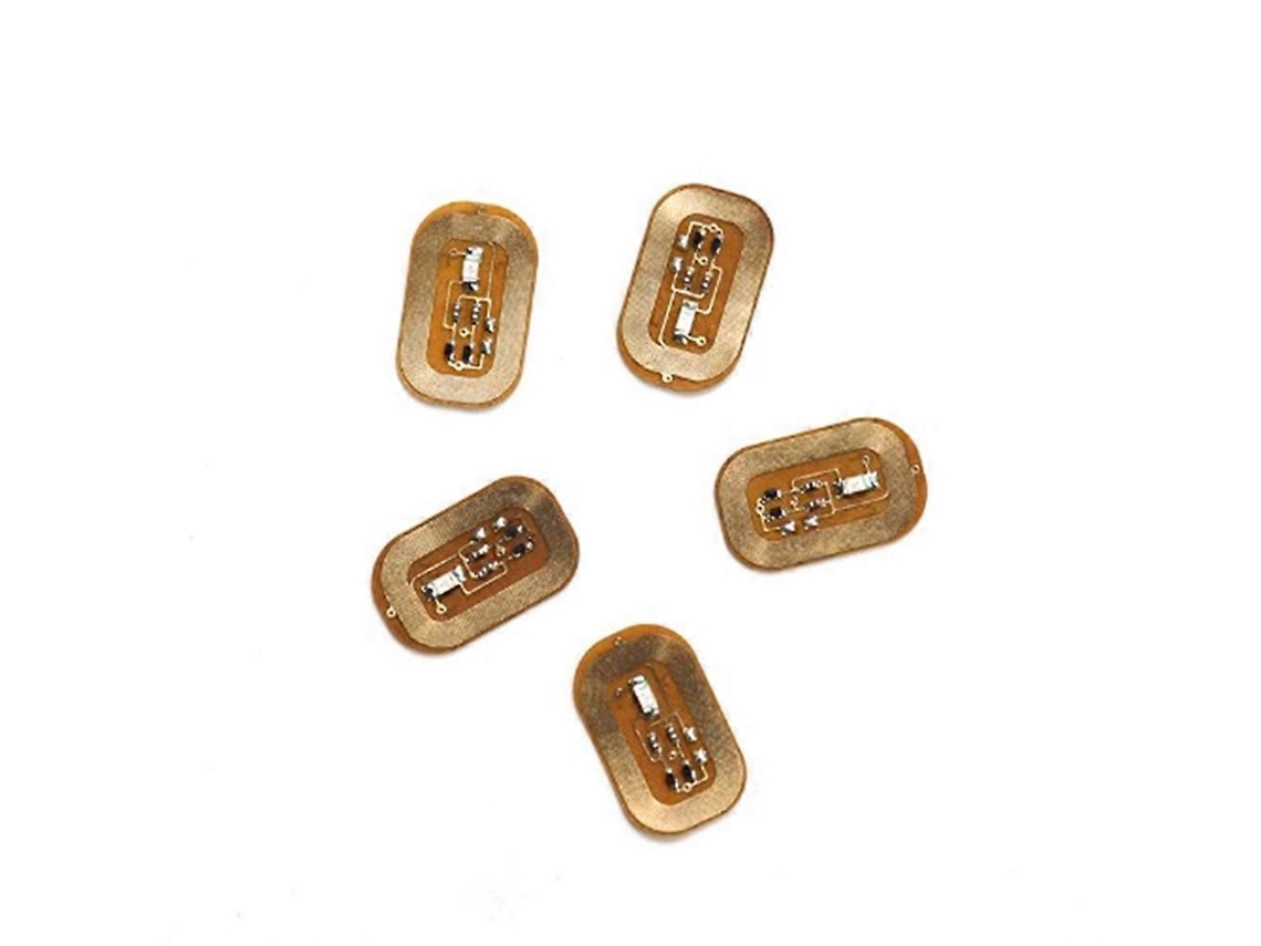 Adesivo de Unha com Flash Nfc 5 Peças Led Chip Desencapado Lâmpada Luminosa Inteligente para Aprimorament o GOKOCO
