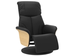 Recliner Chair, Recliner Chairs Vidaxl Preto Couro Artificial