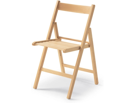 CADEIRA DOBRÁVEL DE MADEIRA NATURAL 79X42,5X47,5CM