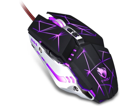 Rato Gaming T-WOLF V7 (3.200 dpi - Preto)