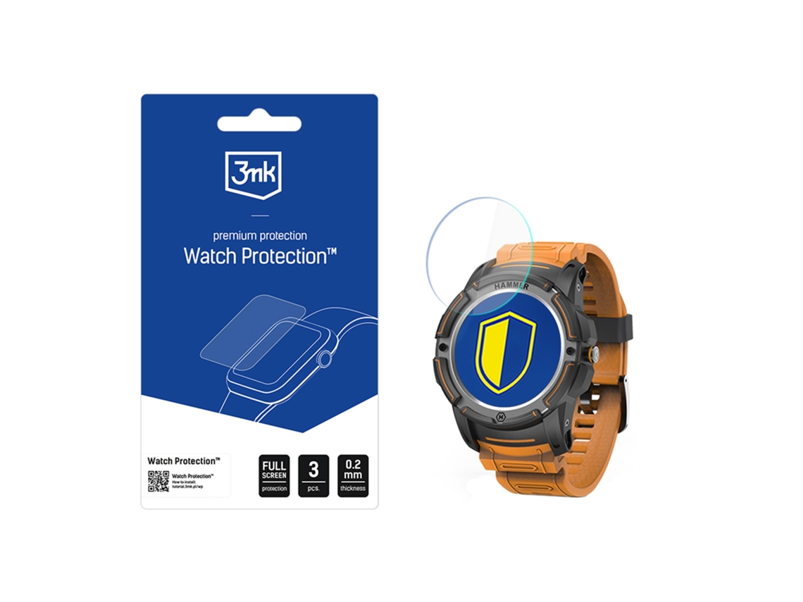 3mk Protection Vidro Protetor Para Relógio Hammer Vidro Flexível Previne Arranhões