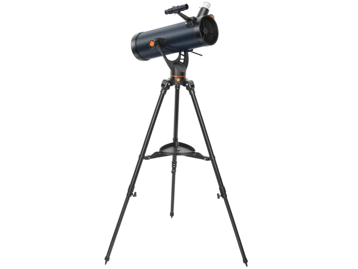 Telescópio Refletor 114mm 2 Oculares Alumínio Azul Escuro VELTRIX