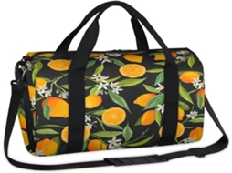 Bolsa Folha Limão 45x21x23cm Tecido Poliést. S/MARCA
