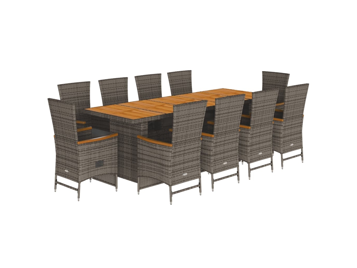 Garden Dining Set, Garden Dining Sets Vidaxl Cinzeto Rattan / Vime (n/a)