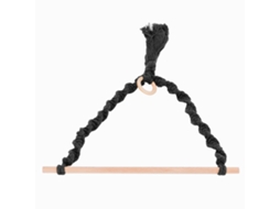 Porta Servilletas De Papel Con Cuerda De Caña Y Borla Para Colgar Fotos Y Organizar Accesorios, Negro