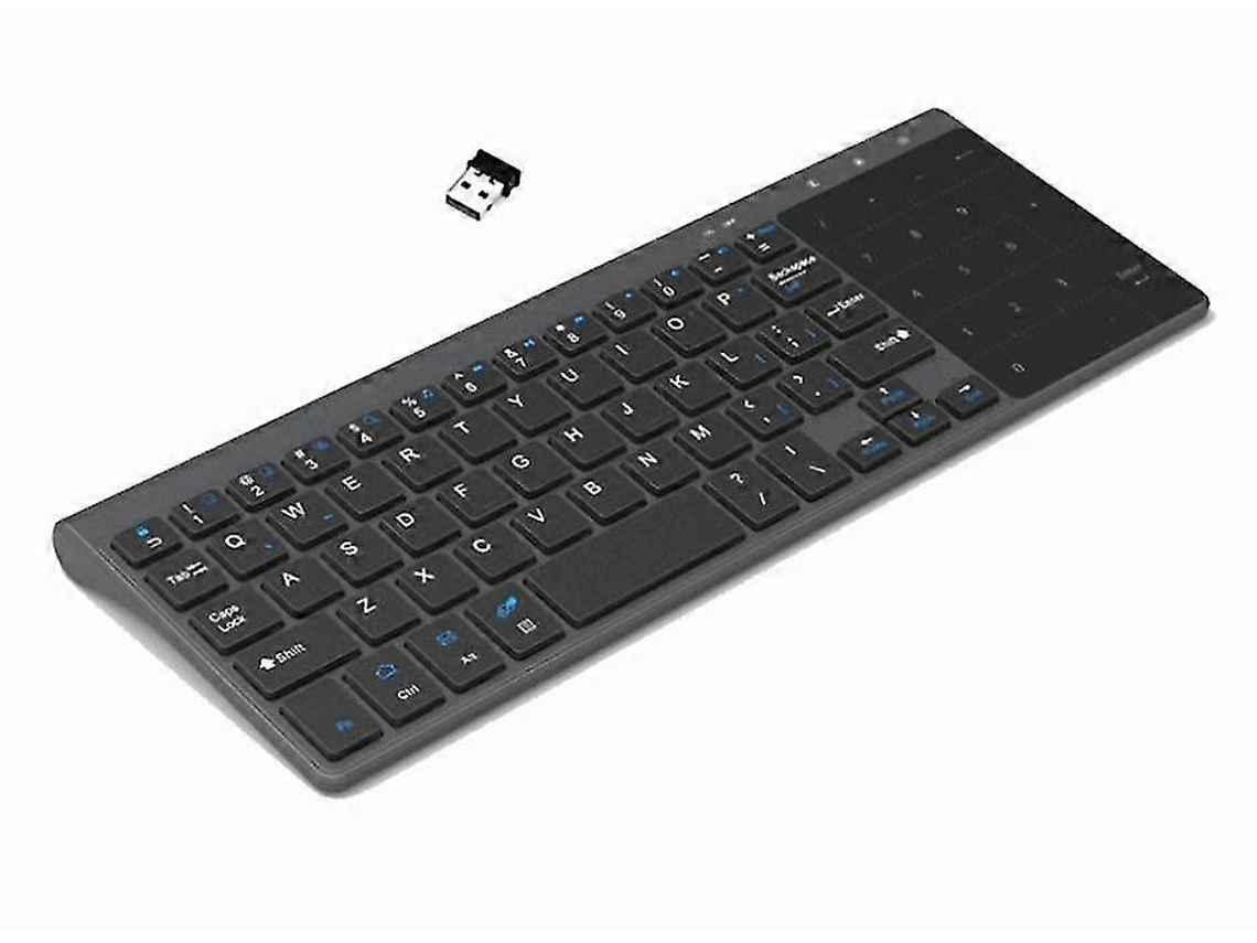 Teclado Sem Fio 2.4g Com 59 Teclas E Touchpad Everley891