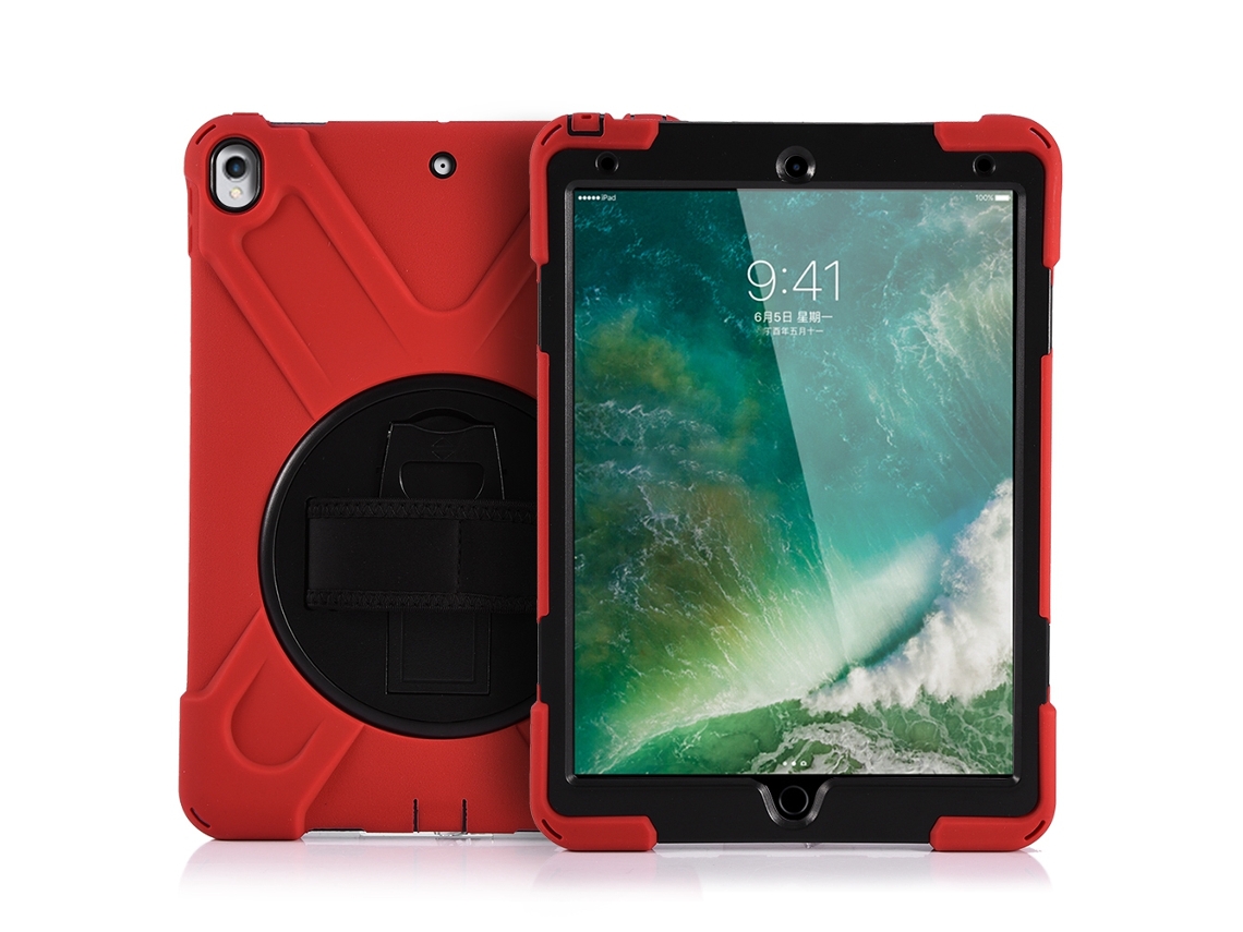 Capa Anti-impacto Para Ipad Pro 10.5, Com 4 Camadas De Proteção, Vermelha.