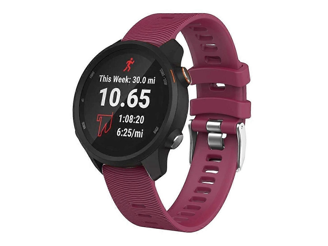Pulseira De Silicone Para Smartwatch Garmin Forerunner 245 Nostalgia88